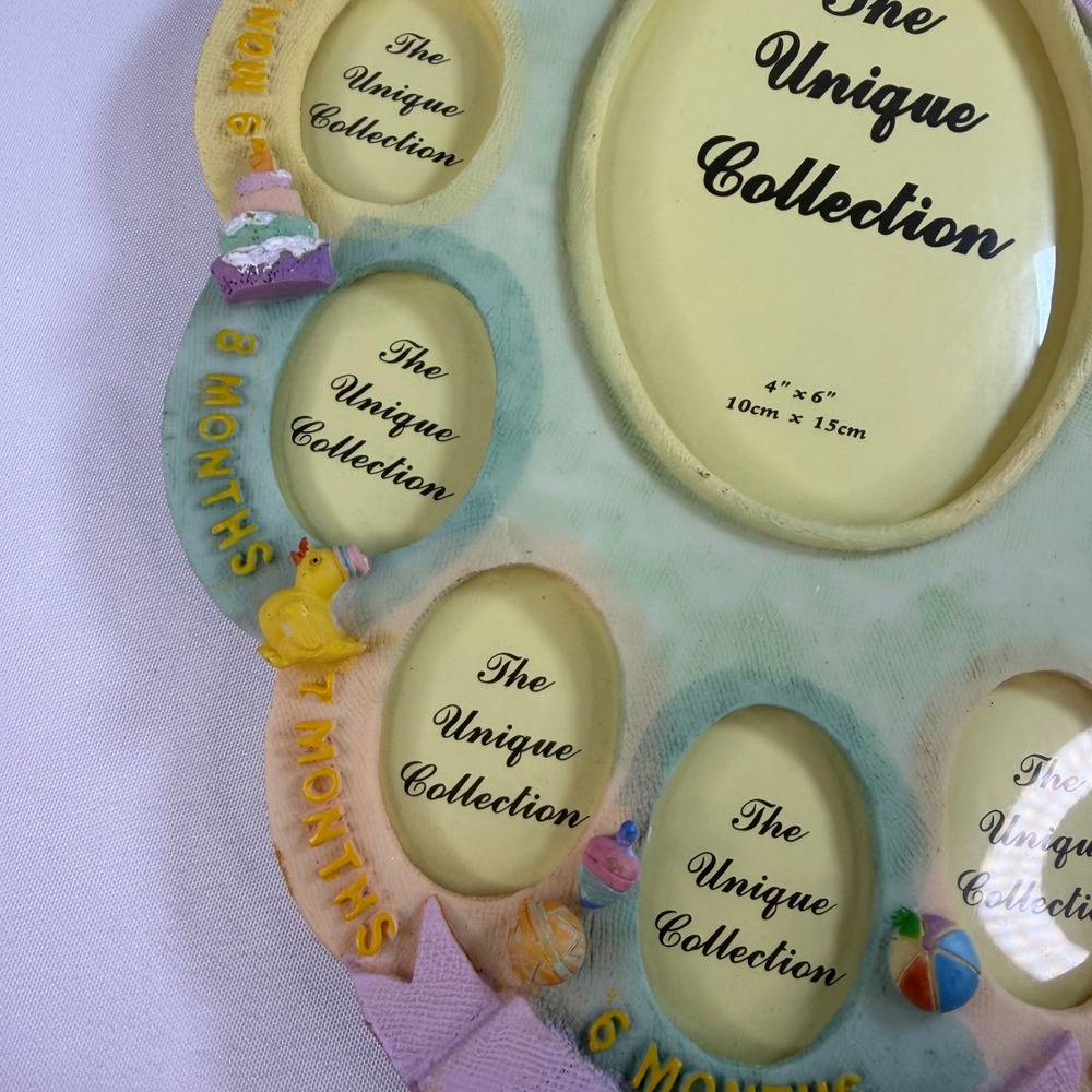 Unique Collection Baby's First Year Photo Picture Frame Baby Shower Gift NEW - Picture 5 of 6